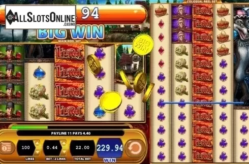 Big Win screen. Li'l Red Riches from WMS