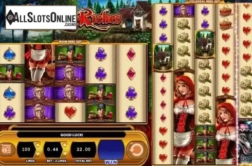 Scatter screen. Li'l Red Riches from WMS