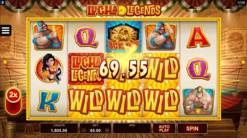 Lucha Legends slot screenshot 2