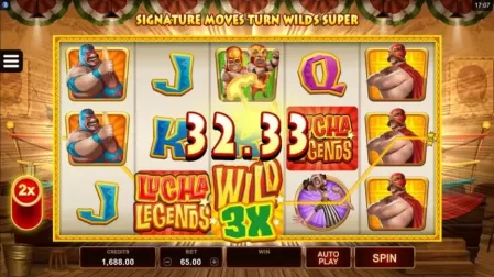 Lucha Legends slot screenshot 3