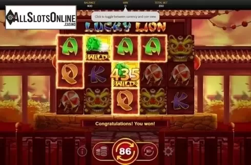 Win Screen 3. Lucky Lion (OneTouch) from OneTouch