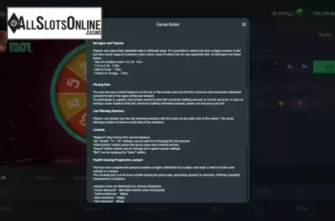 Rules screen 2
