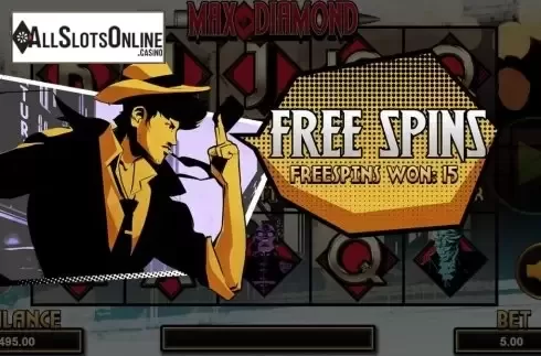 Free Spins Triggered. Max Diamond from Magma