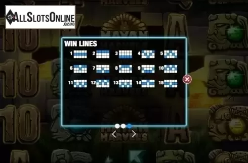 Paytable 3. Mayan Marvels from Nektan