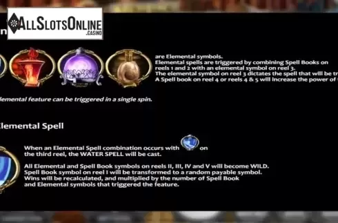 Game Rules 2. Merlin's Elements from Nucleus Gaming