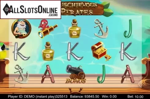 Reel Screen. Mischievous Pirates from Triple Profits Games