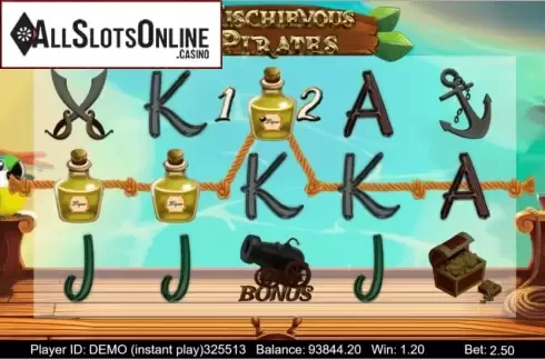 Win Screen 1. Mischievous Pirates from Triple Profits Games