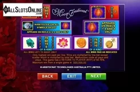 Screen2. Moon Festival from Aristocrat