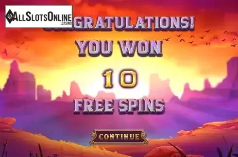 Free Spins Win Screen 2
