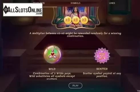 Features screen