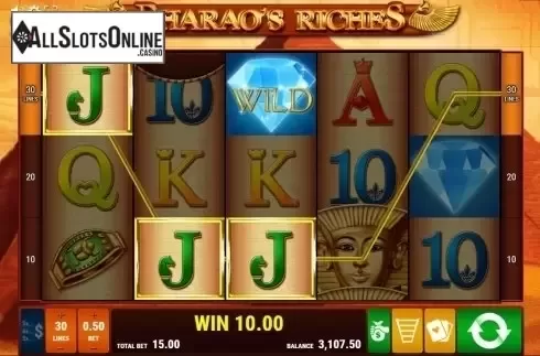 Screen 3. Pharao's Riches from Gamomat
