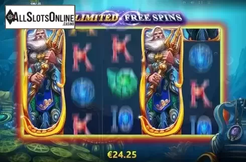 Free Spins Gameplay Screen