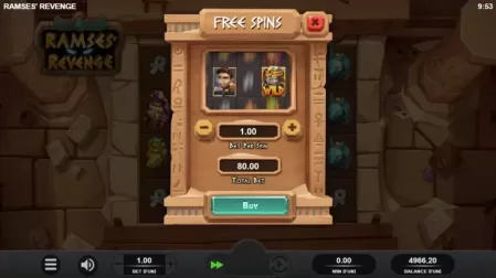 Ramses Revenge slot screenshot 3