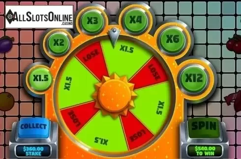 Gamble game screen 2. Reel Fruity Slots from Slot Factory