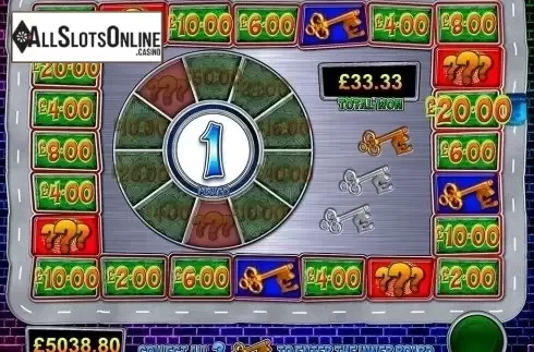 Bonus Game screen. Safe Cracker (Gameiom) from Gameiom