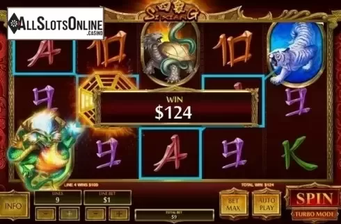 Big win screen. Si Xiang (Playtech) from Playtech