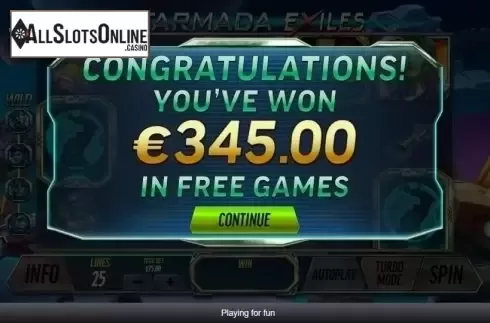 Free Spins 5. Starmada Exiles from Playtech