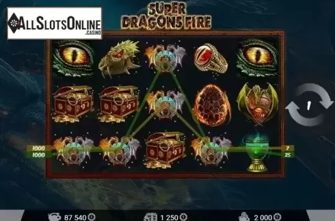 Screen5. Super Dragons Fire from MrSlotty