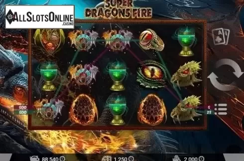 Screen6. Super Dragons Fire from MrSlotty