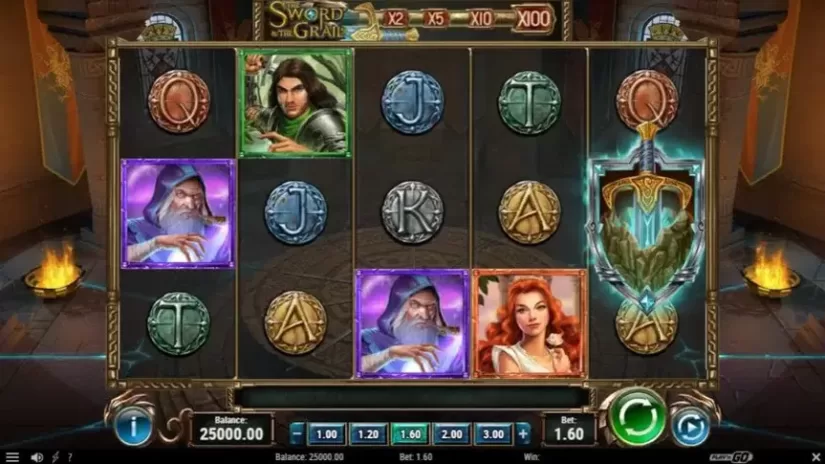 The Sword and The Grail slot screenshot 1