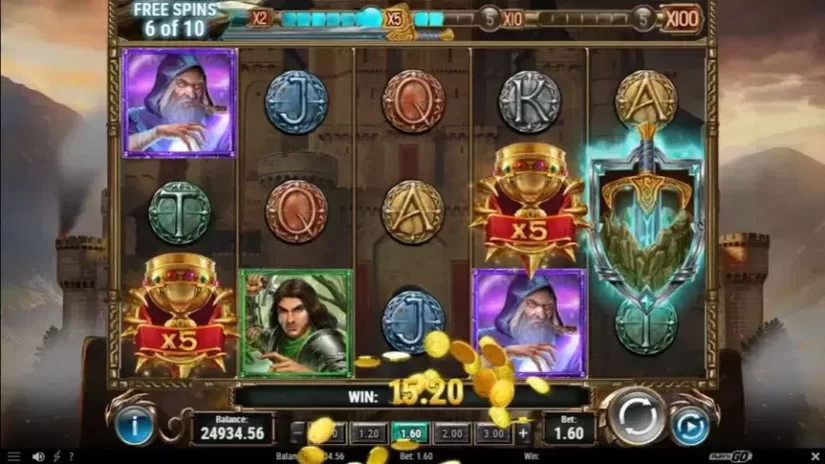 The Sword and The Grail slot screenshot 6