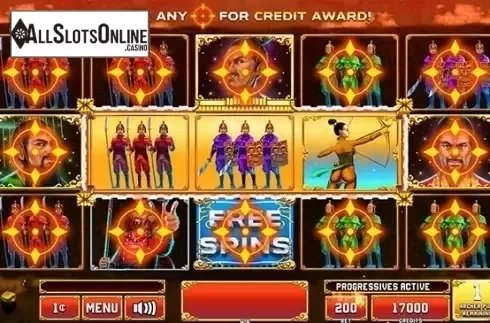Win Screen. Three Armies from Incredible Technologies