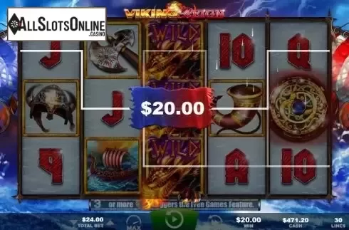 Win screen 3. Viking Reign from Ainsworth