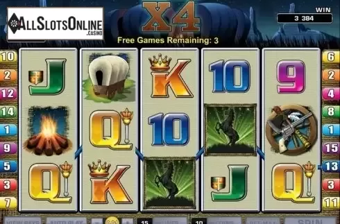 Screen 3. Western Frontier from Microgaming