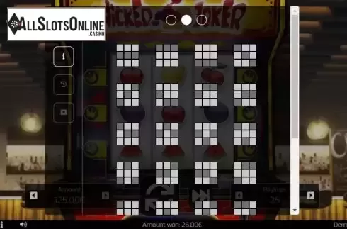 Paylines screen