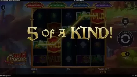 Wild Crusade Empire Treasures slot screenshot 2