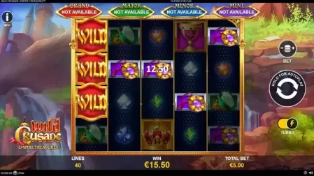 Wild Crusade Empire Treasures slot screenshot 3