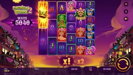 Carnival Queen 2 slot screenshot 1