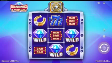 Diamonds 4 The Win slot screenshot 1
