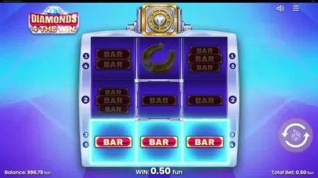 Diamonds 4 The Win slot screenshot 3