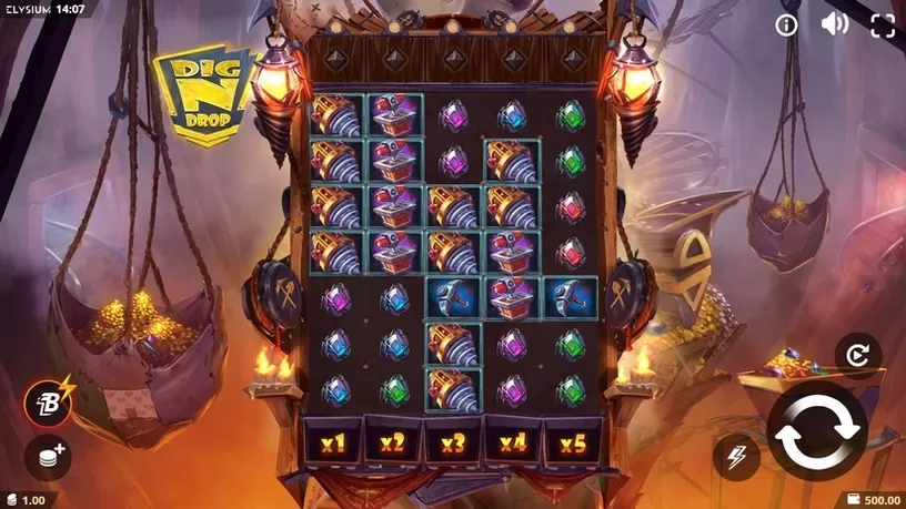 Dig N Drop slot screenshot 1