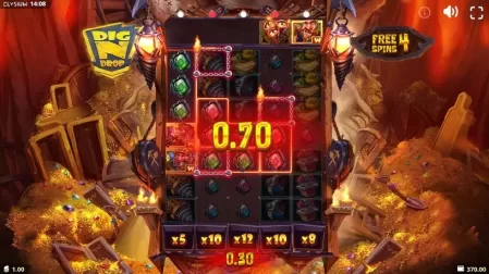 Dig N Drop slot screenshot 4