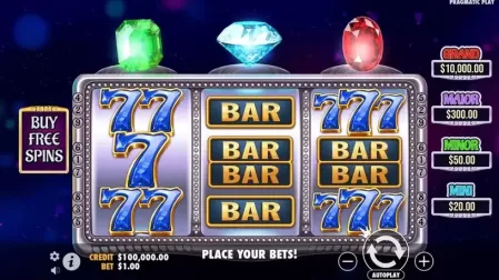 Gem Trio slot screenshot 1
