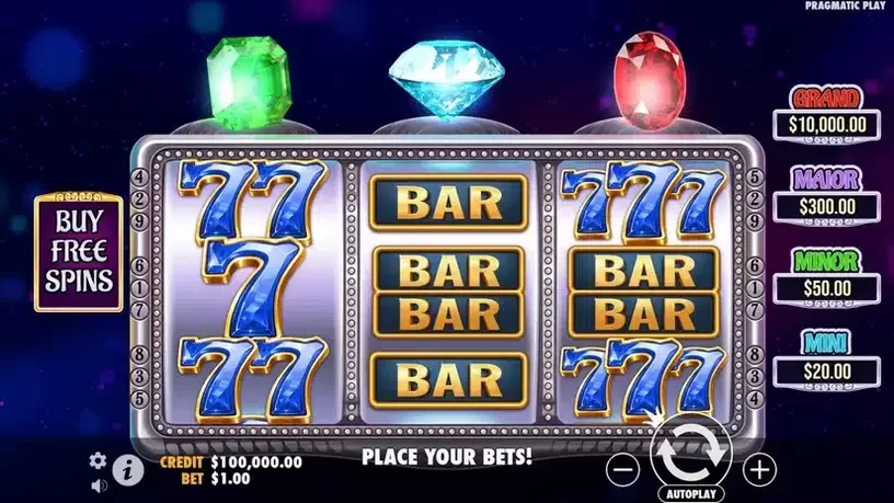 Gem Trio slot screenshot 1