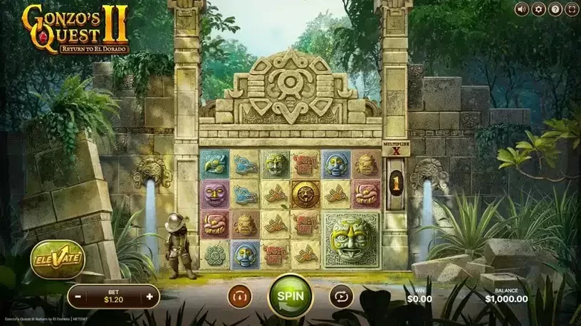 Gonzo’s Quest 2 slot screenshot 1