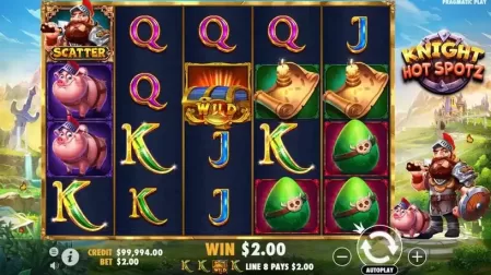 Knight Hot Spotz slot screenshot 2