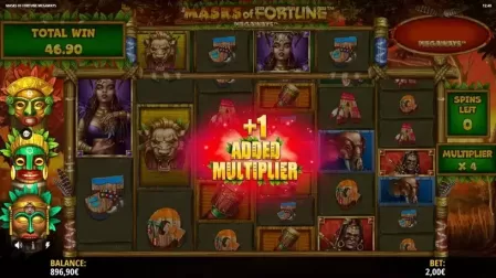 Masks of Fortune Megaways slot screenshot 5