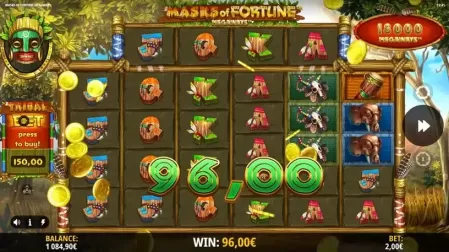 Masks of Fortune Megaways slot screenshot 6