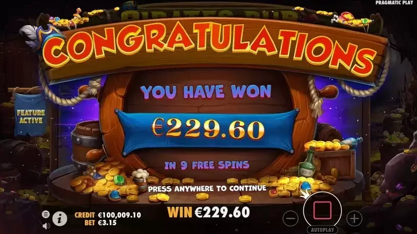 Pirates Pub slot screenshot 7