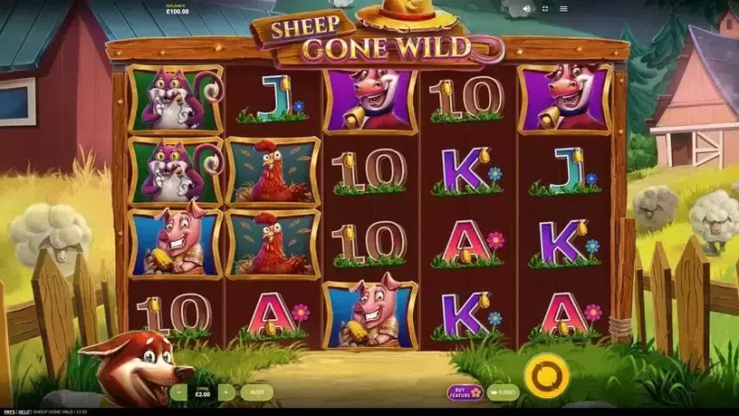 Sheep Gone Wild slot screenshot 1