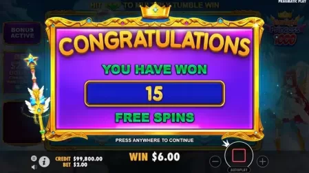 Starlight Princess 1000 slot screenshot 3