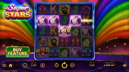 Superstars slot screenshot 2
