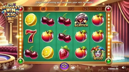 The Biggest Win x50 slot screenshot 1