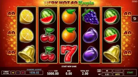 Very Hot 40 Respin slot screenshot 1