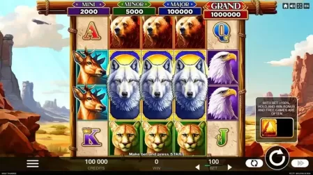Wolf Thunder slot screenshot 1