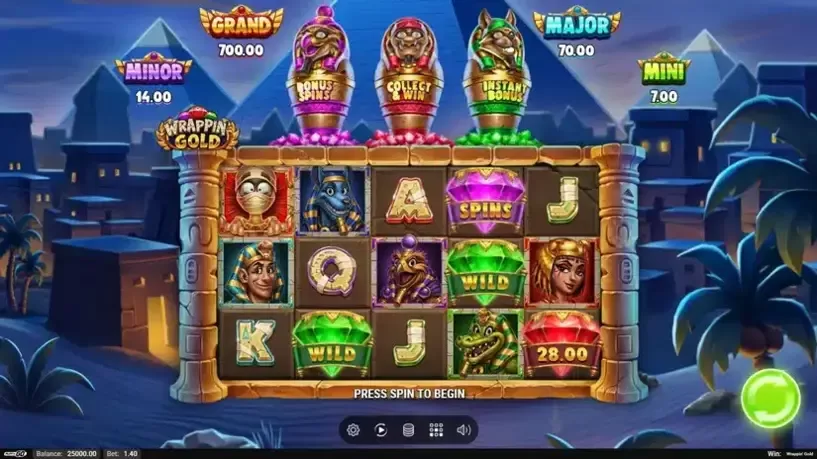 Wrappin’ Gold slot screenshot 